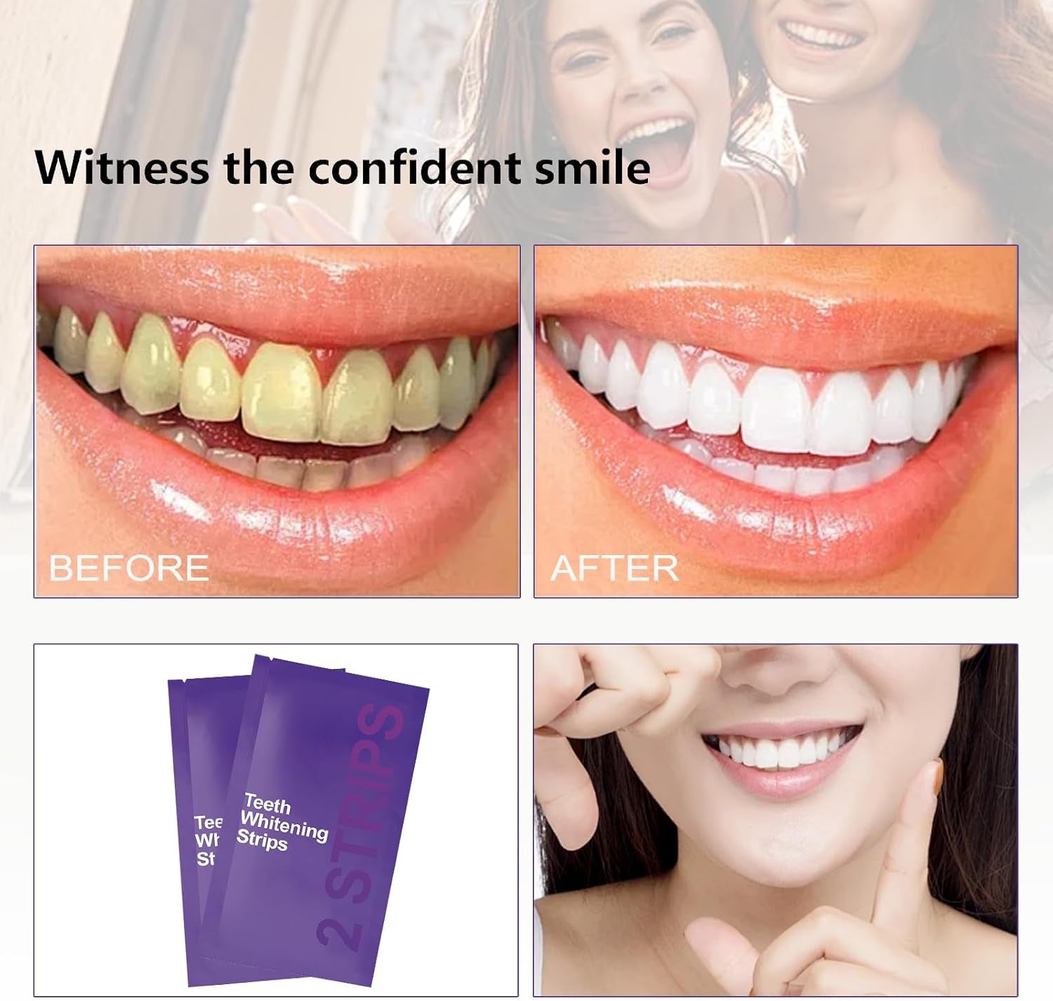 Gentle Purple Teeth Whitening Strips