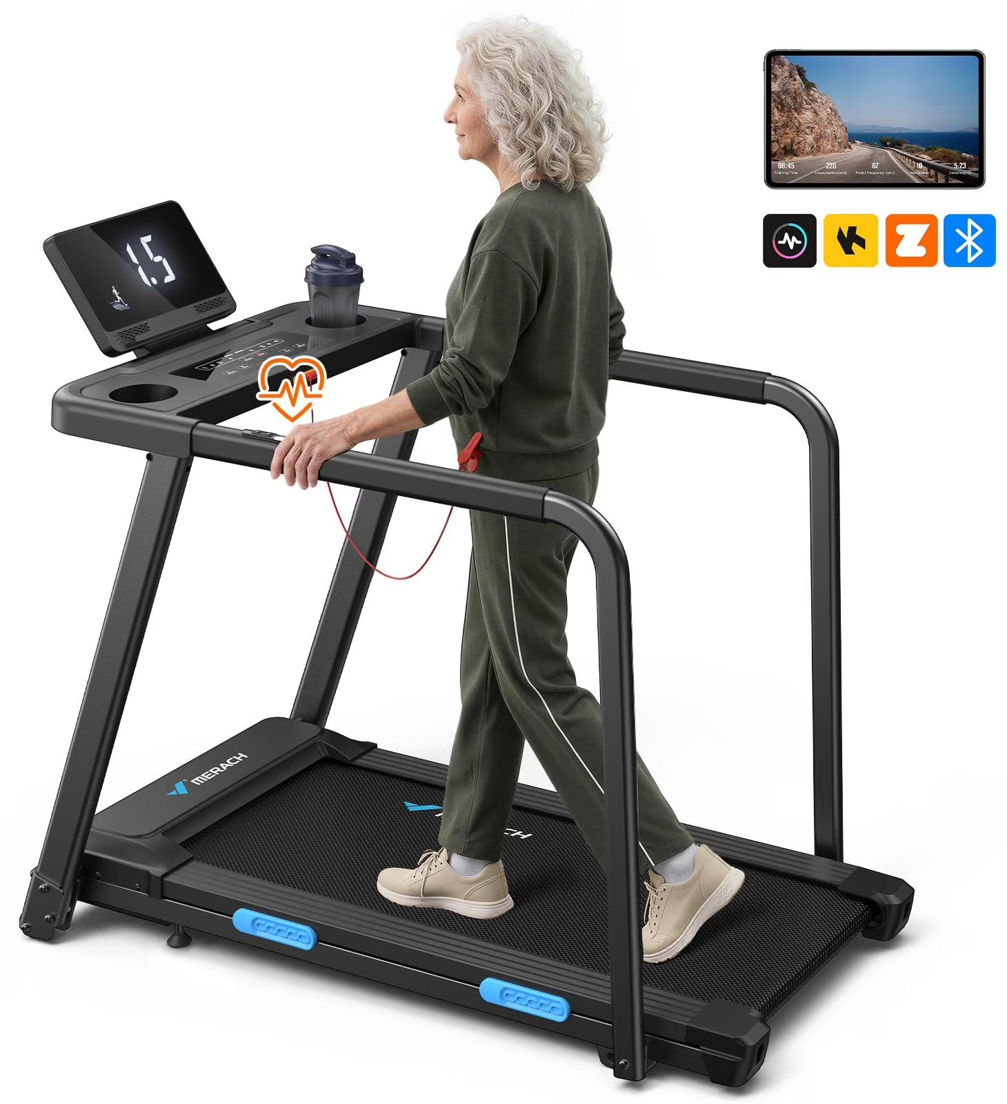 Senior-Friendly Fitness Treadmill